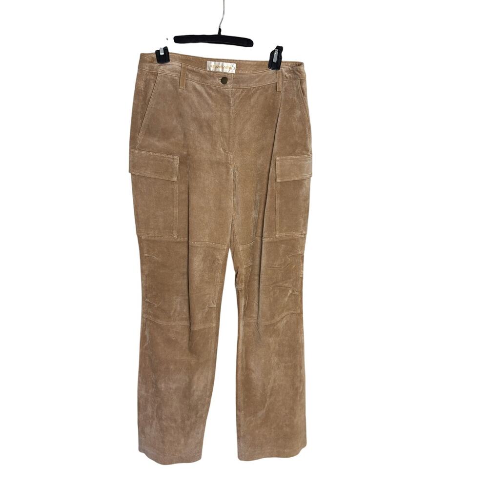 Vintage Margaret Godfrey Tan Suede Cargo Pants Boho 90s Y2K 10